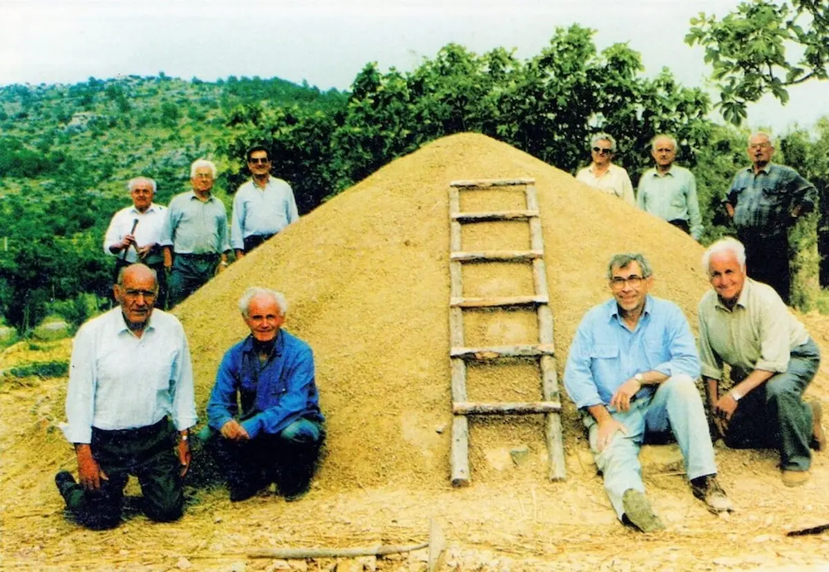 La sitja completament muntada i coberta