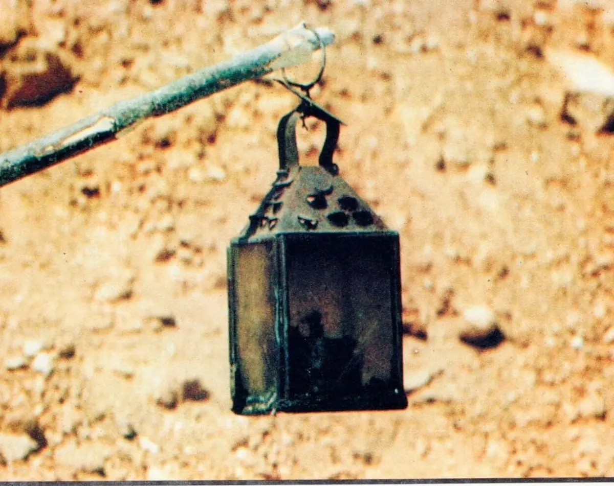 Lluminària d'oli utilitzada a la barraca