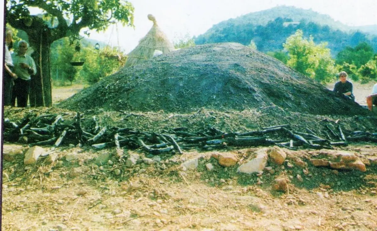 Carboner començant a extreure el carbó